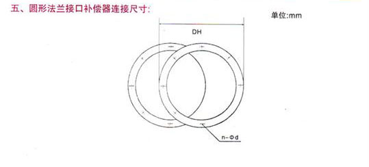 圓形非（fēi）金屬補償器尺寸圖片